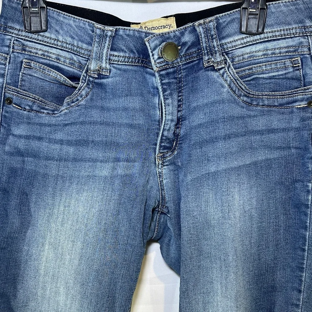 Democracy‎ Jeans  AB Technology Pants Women's Size 8 Blue Med Wash Stretch